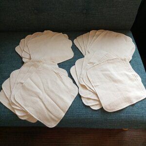 24 Cloth-eez Birdseye Organic Unbleached Cotton Wipes